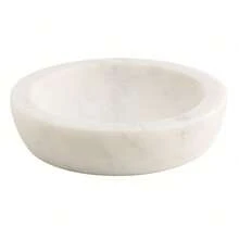 Marble Trinket Dish - White - View 6
