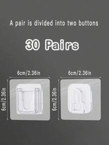 10 Pairs Strong Sticky Hung Double Sided Patch Hook Buckle Transparent Adhesive Wall Hooks Cup Sucker - One Size Fits All - View 14