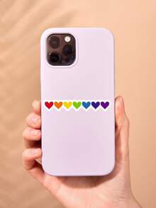 LGBTQ Pride Heart Glossy Sticker Rainbow Gift For Her Brides Sticker Affirmation Sticker Equality Waterproof Sticker Love Is Love Decal - Multicolor - View 3