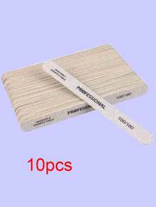 3/5/10/20/50pcs Nail Files, 100/180 Grit Sandpaper, Zebra Pattern Double-Sided Washable Coarse Files, Suitable For Removing Acrylic Nails And Extending Nails, Manicure Care Set, Salon & Home Use - Multicolor - View 25