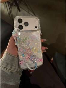 Ốp lưng điện thoại INS phong cách Hàn Quốc, hiệu ứng hologram, tương thích với Apple 16/17 Pro Max/ 15 Pro, bảo vệ toàn diện chống rơi vỡ, tương thích với iPhone 14/13. - Trong sáng - Xem 4