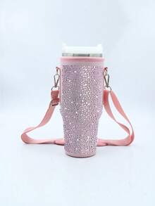 1 chiếc Túi đựng cốc cách nhiệt dung tích lớn 40oz có trang trí bằng đá Rhinestone, Túi đựng cốc đa năng có thể điều chỉnh cho các hoạt động ngoài trời Bình đựng nước - Nhiều màu - Xem 22