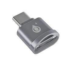 Lector de Tarjetas TF OTG Tipo-C MTK TB1924 Plata, Aleación de Zinc, Compatible con MacBook/ 15 o Superior - Ver 2