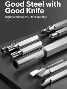 1 Set Multi-Functional Screwdriver Kit, Precision Screwdrivers For Disassembling Phones, Laptops, Watches, Glasses, High Hardness Alloy Material - 24-in-1 Alloy Handle Screwdriver Set - View 5