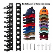 1pc/2pcs Hat Storage Organizer Rack Baseball Cap Holder Wall-Mounted Hat Rack - Strong Load-Bearing Capacity, Multi-Function Closet Organizer For Home And Office, Space-Saving Display For Caps, Easy Mounting, Durable Construction, Tidy Closet And Dorm Room Display, Ideal Gift For Colleagues, Friends, And Family - White - View 6