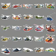 50pcs/Set Helicopter Stickers, Cool Transportation Stickers Suitable For Holiday Decorations Like Halloween, Christmas, Easter, DIY On Water Bottles, Skateboards, Energetic Graffiti Set For Journals, Scrapbooks, Party Supplies, Great For Winter, New Year - M - View 5
