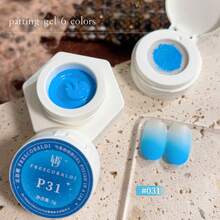 FRESCOBALDI 6 Colors High Saturation Semi-Solid Gel Nail Polish, Suitable For Nail Salons And DIY Use All Season - 彩色 - 查看 42