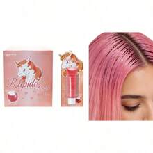 Tinte temporal para el cabello: Disponible en varios colores y tamaños, 50 ml por botella, opciones de 1 pieza o 12 piezas disponibles, tinte para el cabello que cambia de color. - Rosa melocotón - Ver 3
