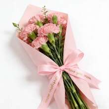 5厘米宽烫金印花丝带，6种图案可选，适合母亲节礼物包装、鲜花包装及DIY - 多色 - 查看 3