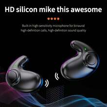 Ultra-Thin Mini Invisible Sleep Earbuds, Wireless Bluetooth Headphones With LED Display, HiFi Sound HD Call For Running & Daily Use - View 7