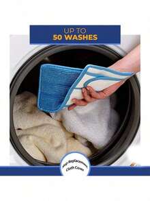 1个/2个平板拖把替换头，超细纤维垫，高吸水性，干湿两用，适用于大多数平板拖把，易于清洁，家居生活，家用清洁，超强吸水可重复使用拖把垫，涤纶清洁布，适用于干湿地板清洁，易于更换的拖把垫，干湿擦拭 | 连接垫 | 清洁布，地板清洁拖把布，平板拖把布 - 多色 - 查看 5