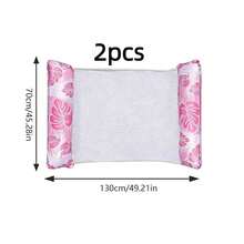 1/2pcs Inflatable Floating Bed, Foldable Maple Leaf Floating Mat, Swimming Pool Hammock, Inflatable Floating Lounger, Swimming Accessories, Water Relaxation Floating Mat - Multicolor - View 14