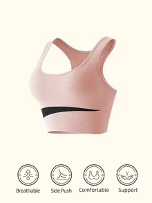 2件組女款瑜伽運動內衣 透氣加墊無鋼圈胸罩 日常與瑜伽健身訓練運動服 - 彩色 - 查看 11