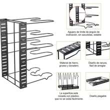Estante Organizador Ajustable para Ollas, Sartenes y Utensilios de Cocina - Diseño Multinivel Resistente - Ver 7