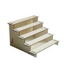 1pc Jewelry Storage Rack, 2/3/4/5 Tier Wooden Multi-Layer Display Stand, Small Decor Accessory Organizer, Elegant Storage Holder, Suitable For Bedroom Vanity, Home Jewelry Storage - Brown - View 6