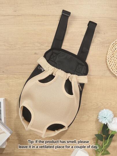 1 chiếc ba lô đựng thú cưng dạng lưới thoáng khí, thích hợp cho các giống chó nhỏ như Teddy, Pomeranian.