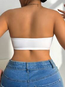Front Closure Plus Size Bra For Women - White - View 3