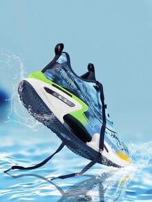 Zapatillas de running para hombres con placa de carbono para exteriores, malla transpirable, suela antideslizante y amortiguadora, zapatos para entrenamiento de velocidad, medias maratones y carreras de velocidad; zapatos deportivos, zapatos de competición de pista y campo, zapatos para correr en carretera - Ao Bing - Ver 6