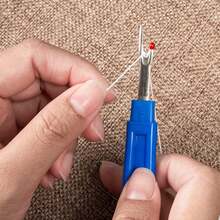 4pcs/Set Seam Ripper, Household Sewing Unpick Tool, Handcraft Cutting Knife, Includes 2 Large & 2 Small Ripper Knives, Random Color - Set - View 3