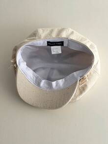 Sombrero octagonal vintage con flecos plisados de colores mixtos, gorra de periódico casual y versátil que favorece el rostro para mujer, boina, boina delgada y transpirable para protección solar casual, nuevo 2025, playa, vacaciones - Multicolor - Ver 7