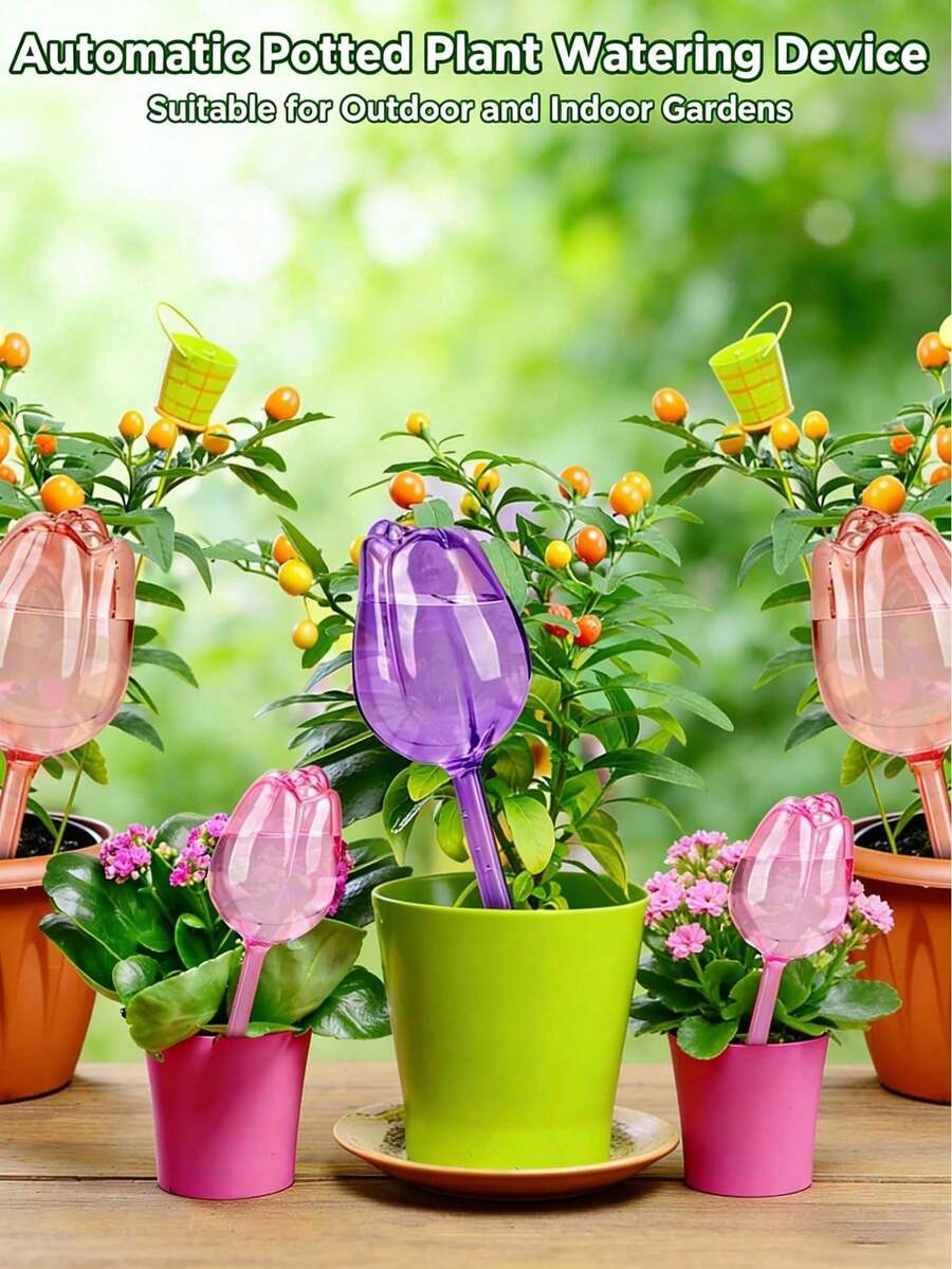 1pc/2pcs/4pcs Slouchy Gardening Tool Potted Plant Cutter Automatic Watering Device Drip Irrigation System