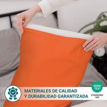 Ecommerc3 Pillowcase Pack Of 2, Cotton, 45x100 Cm, Flap Closure, Wide Variety Of Colors - 橘色 - 查看 4