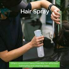 Salon tại nhà! Bộ xịt phun sương mịn liên tục và lược gỡ rối không gây đau rát dành cho mọi loại tóc. - A - Xem 3