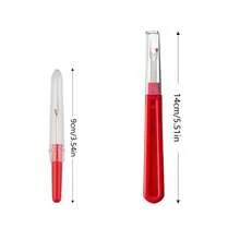 4pcs/Set Seam Ripper, Household Sewing Unpick Tool, Handcraft Cutting Knife, Includes 2 Large & 2 Small Ripper Knives, Random Color - Set - View 4