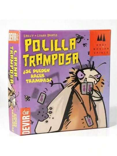 POLILLA TRAMPOSA，节日休闲游戏，Abaya Fraud 游戏，趣味互动游戏，纸质材料 - 社交技能关系游戏，节日游戏 | Polilla TRAMPOSA 互动卡牌游戏组合