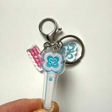 Hearts2Hearts H2H Logo Keychain - Cute K-Pop Light Stick Keyring, Transparent Acrylic Keychain For Fans Collection - Multicolor - View 9