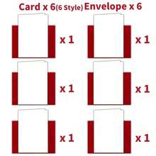 12pcs Cute Wild Animal Greeting Card Set (With Envelopes) | Cartoon Animal Cards, Various Funny Wild Animal Patterns, Suitable For Birthday, Thank You, Congratulations, Halloween, Thanksgiving, Back To School And Other Occasions - 12pcs(Envelope X 6 + Card X 6) - View 5