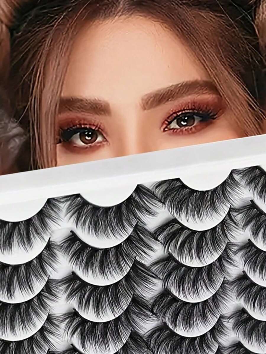 14 Pairs Of 8D Air-Lift False Eyelashes - Handmade With Naturally Voluminous Curls, Perfect For Creating A Gentle Yet Vibrant Everyday Eye Makeup Look - View 1