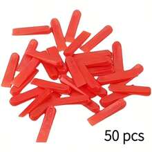 Adjustable 50/100/200 Tile Leveling System - Easy To Install Floor And Wall Alignment Wedges With Positioning Rings, Durable Plastic Square Structure - A - View 8