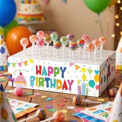 1个婚礼派对粉色蝴蝶结主题糖果纸托盘儿童生日派对装饰糖果托盘氛围装饰盒