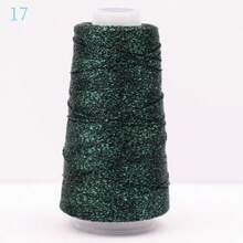 Shiny Gold & Silver Hollow Yarn Crochet Thread, Handmade DIY Doll Hair Embroidery Lace Edging Knitting Yarn - Multicolor - View 16