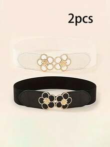 Thắt lưng chun cho bé gái - Chất liệu co giãn đa năng, phù hợp phối cùng váy áo thường ngày và áo len | Thiết kế cổ điển - Một cỡ - Xem 12