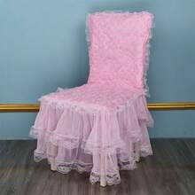New Princess Style Minimalist Chair Cover, Lace Chair Pad, Lace Chair Slipcover - Multicolor - View 5