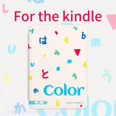 适用于 Kindle 第 11 代电子阅读器和 Paperwhite 1-6 代的保护套 - 柔软灵活，全角防震保护，彩色涂鸦设计，自动唤醒/睡眠
