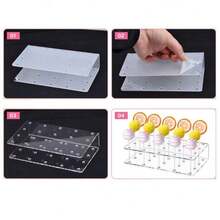 15/20 Holes Transparent Acrylic Lollipop Display Stand With Lollipop Sticks, Candy Decor For Birthday, Wedding, Party - Clear - View 8