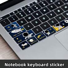 Air Cartoon Keyboard Sticker | PVC Self-Adhesive Decal | Matte Finish | Cute Animal Design | Easy To Apply And Remove | Enhance Laptop Aesthetics, Playful Laptop Upgrade | Adorable Animal Pattern | PVC Sticker, Laptop Keyboard Sticker - View 4