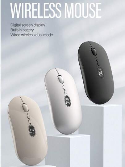 X1 无线鼠标带屏幕，时尚的笔记本电脑/台式机/游戏鼠标，适用于办公和电竞