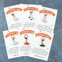 6pcs/12pcs Mini Airplane Keychain Set, Encouraging Gift For Teachers, Bag Charm, Key Chain Pendant, Travel Party Keychain Set - Multicolor - View 10