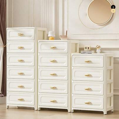 3/4/5/6 Tier Transparent Panel Rolling Multi-Function Storage Drawers - Single Door Foldable Storage Cabinet - Plastic Drawer Storage Rack, Space-Saving Kitchen Storage Rack, Suitable For Storing Snacks, Beverages, Books, Clothes, Applicable To Kitchen, Living Room, Study, Bathroom And Other Occasions.