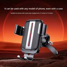 1pc Air Vent Suction Cup Car Phone Holder, New Model Stable Car Navigation Mount Bracket, No Vibration - A - View 4