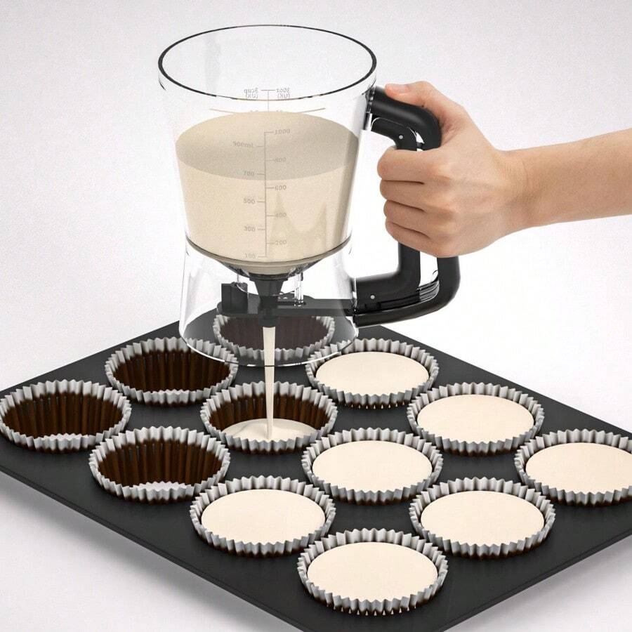 New Batter Dispenser, Batter Funnel Cup, Handheld Batter Divider, Measuring Cup, Baking Tool