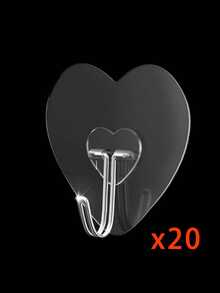 Adhesive Wall Hooks Bathroom Kitchen 24 Packs Heavy Duty 22lb(Max) Nail Free Sticky Hangers With Stainless Hooks Utility Towel Bath Ceiling Hooks - Multicolor - View 12