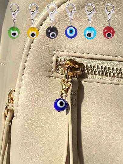 20/10 chiếc móc khóa hình mắt quỷ Angyape, móc khóa dễ thương cho chìa khóa xe hơi, phụ kiện túi xách, quà tặng may mắn cho phụ nữ.