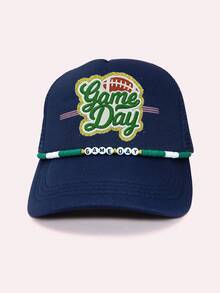 Cadena para sombrero Tucker, Cadena para sombrero Besties, Cadena para sombrero Mamá, Cadena para sombrero con cuentas navideñas, Cadena para sombrero del día del juego - color - Ver 23