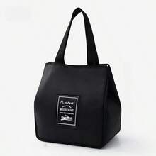 1pc/2pcs Large Capacity Insulated Lunch Bag, Oxford Cloth Picnic Bag, Square Insulated Lunch Tote Handbag. Thick Reusable Food Storage Container With Utensil Pouch, Portable Lunch Box Bag For Work, Camping, Travel, Office, School And Beach. - Multicolor - View 11