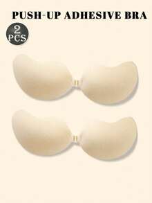 2/1 pieza Sujetador adhesivo invisible sin tirantes: Pétalos de silicona sexy para el pecho, adecuado para vestidos de camiseta, vestidos de novia. Realza el escote y proporciona una apariencia de busto talla grande lleno. Pegatinas de sujetador de taza de mango invisible - Multicolor - Ver 20